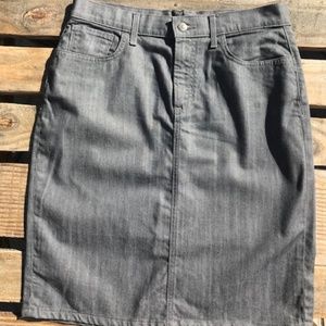 Old Navy, High Rise Grey Denim Skirt, 10